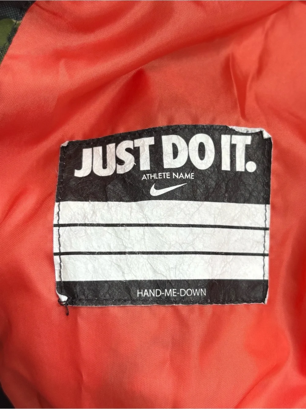 Nike Orange Fleece-Lined Jacket